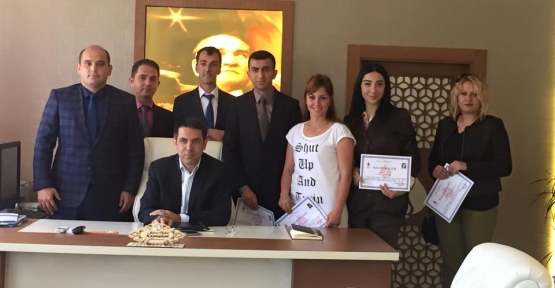 Şirvan Kaymakamı Mehmet Öztürk, Başarılı Öğretmenlere Başarı Belgesi Verdi