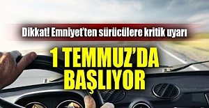 Emniyet’ten sürücülere kritik uyarı