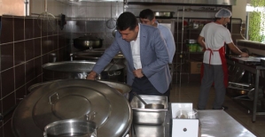 Kurtalan Milli Eğitim Müdürü Polat, Yemekhaneleri Denetledi