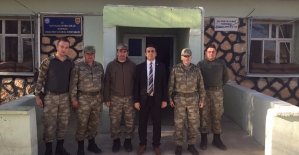 Kaymakam Üçgül,Gözpınar Jandarma Karakol Komutanlığını Ziyaret Etti