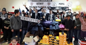 Siirt-Perpa Kartalları ve Beşiktaşlılar Derneğinden Türk Telekom İş Okuluna Yardım