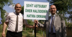 Haşim Öztanık Ortaokulunda, Şehit Ömer Halisdemir Hatıra Ormanı Kuruldu