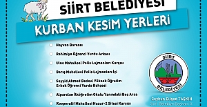 Kurban Satış ve Kesim Yerleri Belirlendi