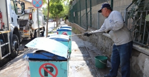 Yer Altı Çöp Konteynerleri Onarılarak Bakımları Yapılıyor