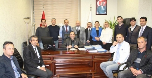 Tıp Fakültesi Dekanı Prof. Dr. Vefik Arıca, Başhekim Sedat Yeşilbaş'ı Makamında Ziyaret Etti