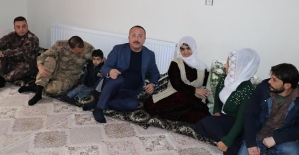 Vali Atik, Şehit ve Gazi Ailelerini Yalnız Bırakmadı
