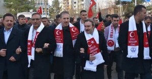 Siirt'te Sarıkamış Şehitleri İçin Yürüyüş Yapıldı