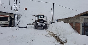 Siirt'te 60 Köy Yolu Kardan Kapandı, Mahsur Kalan Aile Kurtarıldı