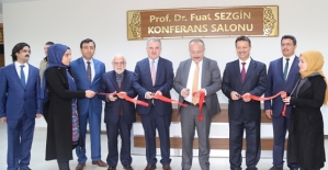 Prof. Dr. Fuat Sezgin, Konferans Salonunun Açılışı Yapıldı