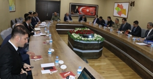 Vali Ali Fuat Atik, Başkanlığında Seçim Güvenliği Toplantısı  Yapıldı
