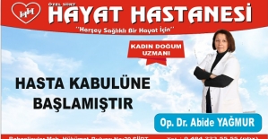 Kadın Doğum Doktoru Abide Yağmur, Özel Siirt Hayat Hastanesinde