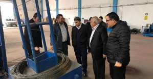 Siirt TSO Başkanı Güven Kuzu, Çivi ve Çelik Hasır Fabrikasını Ziyaret Etti