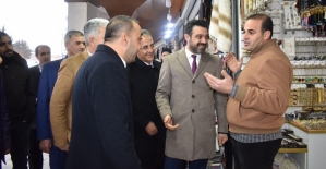 AK Parti İl Başkanı Olgaç, Veysel Karani’de Esnaf Ziyaret Etti