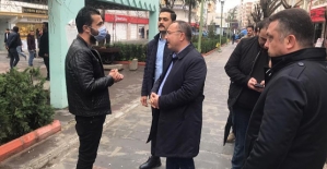 Vali Atik, Güres Caddesinde Denetim Yaparak, Vatandaşları Uyardı: “EVDE KALIN”