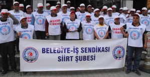 Belediye İşçi Sendikası Siirt Şubesi, 1 Mayıs Emek ve Dayanışma Günü Nedeniyle Yazılı Açıklama Yaptı