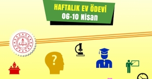 Milli Eğitim Müdürlüğü Koordinasyonunda Öğretmenler Tarafından Hazırlanan Haftalık Ev Ödevleri Yayında