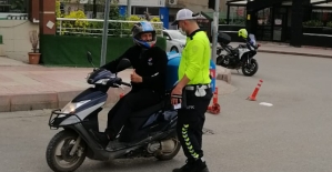 Trafik Ekiplerinden Motosiklet Denetimi