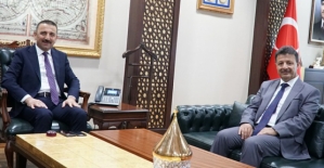 Rektör Erman, Vali/Belediye Başkan Vekili Hacıbektaşoğlu'nu Ziyaret Etti