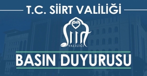 VALİLİK BASIN DUYURUSU 