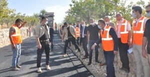 Vali/Belediye Başkan V. Hacıbektaşoğlu, Asfalt Çalışmalarını Yerinde İnceledi