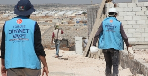 Siirt’ten İdlib'e 8 Briket Ev Desteği