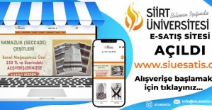 Siirt Üniversitesinin Online Satış Sayfası Hizmete Açıldı