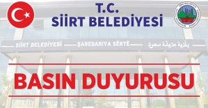 Siirt Belediyesinden Su Kesintisi İle İlgili Basın Duyurusu