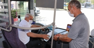 Siirt Belediyesinden Toplu Taşıma Araçlarına Maske İle Dezenfektan Desteği