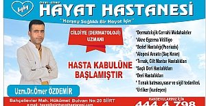 Özel Siirt Hayat Hastanesinde Yine Bir İlk; Dermatoloji Kliniği Vatandaşların Hizmetinde