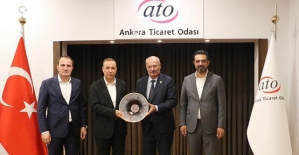 Ören, Olgaç ve Özcan, ATO Başkanı Baran’ı Ziyaret Etti