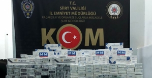 Siirt'te 11 Bin 200 Paket Kaçak Sigara Ele Geçirildi