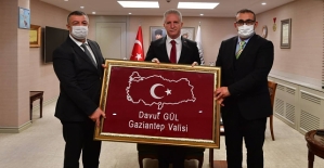 Kaymakam Hasar ve Başkan Cellek, Gaziantep Valisi Gül’ü Ziyaret Etti