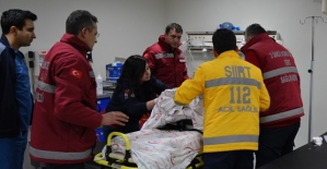 Şirvan’da112 Sağlık Ekipleri Yoğun Kara Rağmen Hasta Kadın İçin Seferber Oldu