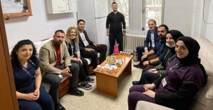 Kaymakam Yerlikaya ve Başkan Özcan Devlet Hastanesini Ziyaret Etti