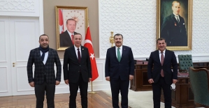 Osman Ören, Sağlık Bakanı Dr. Fahrettin Koca’yı Ziyaret Etti