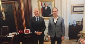 Fuat Özgür Çalapkulu, İçişleri Bakanı Süleyman Soylu’yu Ziyaret Etti