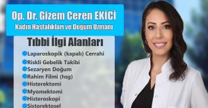 Kadın Hastalıkları ve Doğum Uzmanı Op. Dr. Gizem Ceren Ekici, Özel Siirt Hayat Hastanesinde