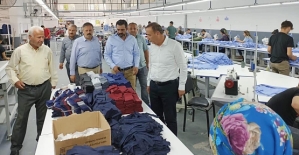 Ören ve Olgaç, Organize Sanayi Bölgesinde Denizhan Moda Tekstil Atölyesini Ziyaret Etti 