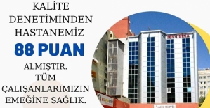 Özel Siirt İbni Sina Hastanesi Kalite Değerlendirmesinde 88 Puan Aldı