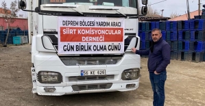 Siirt’ten Deprem Bölgesine Odun Gitmeye Devam Ediyor