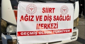 Siirt Ağız ve Diş Sağlığı Merkezinden Depremzedelere Yardım Eli