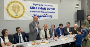 Bakan Soylu, İstanbul’da Şirvan Özpınar Derneğini Ziyaret Etti