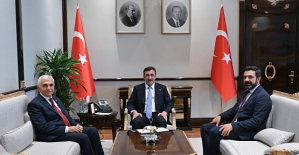Milletvekili Gül, Başkan Olgaç, Cumhurbaşkanı Yardımcısı Cevdet Yılmaz’ı Ziyaret Etti