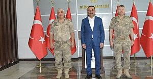 Jandarma İstihbarat Başkanı Tümgeneral Ahmet Kavukcu, Vali Hacıbektaşoğlu’nu Ziyaret Etti