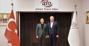 Siirt TSO Başkanı Güven Kuzu, ATO Başkanı Gürsel Baran’ı Ziyaret Etti