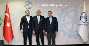 Siirt TSO Başkanı Kuzu, Ankara Sanayi Odası (ASO) Başkanı Ardıç’ı Ziyaret Etti