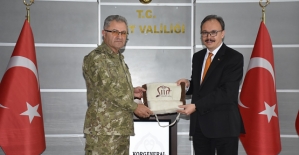 2. Ordu Komutanı Korgeneral Metin Tokel, Vali Kızılkaya’yı Ziyaret Etti