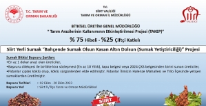 Siirt Yerli Sumak Projesi İle Sumak Fidanı Bahçeleri Oluşturulacaktır