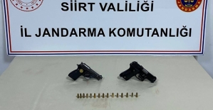 Siirt'te  ‘’Silah ve Mühimmat Kaçakçılığı’’ Yapan 1 Şahıs Yakalandı