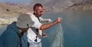 Siirt'in Şirvan Barajı'nda Balık Çeşitlerine İlişkin Çalışma Yapıldı